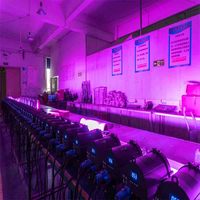 Mini projecteur Fresnel LED RGBW 40W 3000K-8000K réglable avec contrôle DMX pour éclairage de scène, théâtre et événements 25 ° -80 °   Projecteur