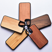 Étui de téléphone en bois naturel en gros, étanche et antichoc, motif chinoiserie, option logo personnalisé pour iPhone 17