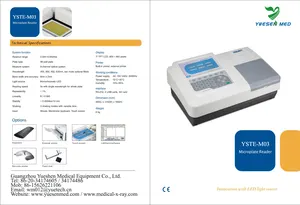 Lector de microplacas Elisa para laboratorio veterinario, alta calidad, bajo precio