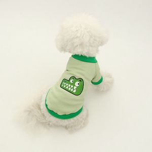 Sweat-shirt pour animaux de compagnie, motif de dessin animé d'animaux mignons, pour chiens et chats, vêtements d'extérieur pour le printemps et l'automne, bleu, vert, jaune, rose - Product Image 3