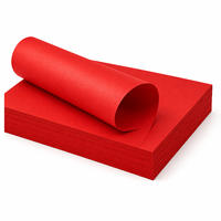 Feuilles de papier rouge chinois format A4, 100 feuilles, 7 tailles pour la décoration de fenêtres, les loisirs créatifs, les mariages, l'artisanat, YUCHEN