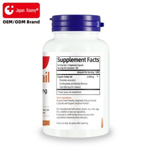 Cápsulas de Cola de Pavo de Fabricante OEM, 2400 mg, Apoyo a la Salud Inmunológica, Cápsulas para Mujeres y Hombres, Suplemento de Cola de Pavo - Product Image 6