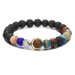 Bracelet Système Solaire Galaxie Fait Main Perles en Pierre Naturelle Réglable Cadeau Astronomique pour Femme pour Cadeaux d'Affaires Promotionnels - Product Image 2