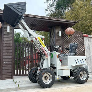 VOLNOS <span class=keywords><strong>Mini</strong></span> Wheel <span class=keywords><strong>Loader</strong></span> 4WD untuk Medan Berat Dengan Auger Stump Grinder Bucket untuk Lanskap Pertanian di Pegunungan - Product Image 6