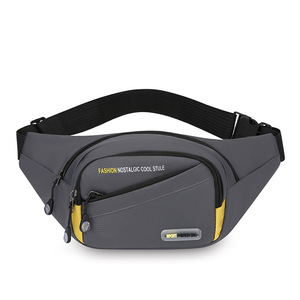 Riñonera deportiva para hombre, gran capacidad, correa ajustable, bolsa de cintura de tela Oxford azul oscuro, uso en exteriores, Fitness, viajes - Product Image 2