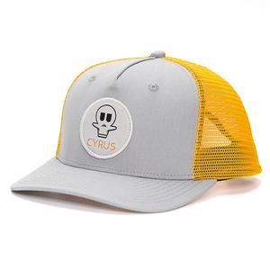 Gorras Trucker con Logotipo de Parche Tejido en Sarga de Algodón, Gorras Estructuradas de 5 Paneles con Malla Trasera Personalizadas - Product Image 2
