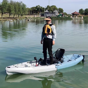 <span class=keywords><strong>Kayak</strong></span> <span class=keywords><strong>de</strong></span> pêche modulaire en <span class=keywords><strong>2</strong></span> parties <span class=keywords><strong>de</strong></span> 11 pieds avec aileron, pédale et propulsion par hélice, facile à transporter et à ranger, utilisé en mer - Product Image 6
