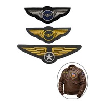 Écusson de poitrine d'aviation brodé personnalisé, patch velcro, style tactique, emblème pour sacs à dos, vestes, vêtements, vente en gros OEM ODM