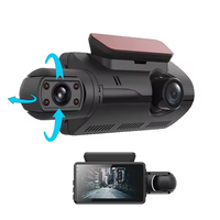 Caméra de tableau de bord double objectif A68 à prix abordable, résolution 1080p, enregistrement en boucle avant et arrière, enregistreur vidéo de voiture, boîte noire