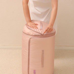 Borsa per Piumoni Cilindrica Comprimibile e Ispessita, Grande Borsa da Viaggio Multiuso <span class=keywords><strong>Salvaspazio</strong></span> per Biancheria da Letto e Bagagli - Product Image 2