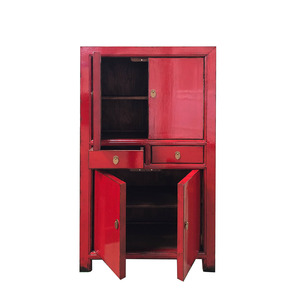 Alta lucida <span class=keywords><strong>legno</strong></span> riciclato <span class=keywords><strong>mobili</strong></span> antichi cornici in <span class=keywords><strong>legno</strong></span> riproduzione pittura 4 porte 2 cassetti credenza - Product Image 3