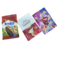 Sacs à collation personnalisés avec impression couleur, grande capacité, pour bonbons et biscuits, sacs en aluminium à fond plat de qualité alimentaire avec fermeture éclair