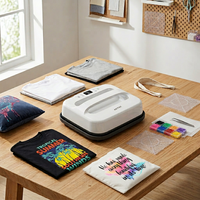 Nueva Prensa de Calor Manual Portátil AST&T HP5 de 12" x 10" para Transferencia de Camisetas, Sudaderas, Sublimación, Vinilo, Impresión de Serigrafía, 110-220V