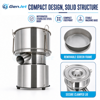 Vibro-cribleur circulaire compact 50-120W avec éjection latérale pour le criblage de poudres alimentaires, de poudres métalliques et la classification des granulés