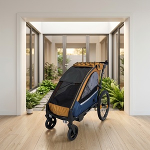 Remolque Infantil de Aleación de Aluminio Serie KS-200 para Exploración Urbana, con Suspensión Independiente y Enganche de Liberación Rápida para Aventuras Urbanas - Product Image 5