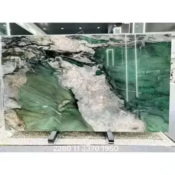Luxury Natural Stone Light Green Marble Quartzite Patagonia Green Quartzite Slab at Factory Price