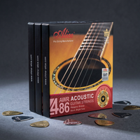 ALICE AWR486 Folk Guitar String Hexagonal High Carbon Steel Core Phosphor Bronze (Nano Polished Coated) Wrapped String for