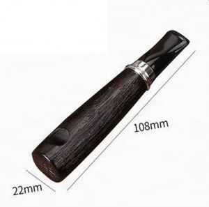 Pipe à tabac en <span class=keywords><strong>bois</strong></span>, torpille, portable, solide, faite à la main, finition cirée, coupe-vent, accessoires pour pipe à fumer à une bouffée - Product Image 6