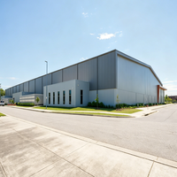 Structure en acier industrielle préfabriquée à installation facile, vente directe avec finition anti-corrosion