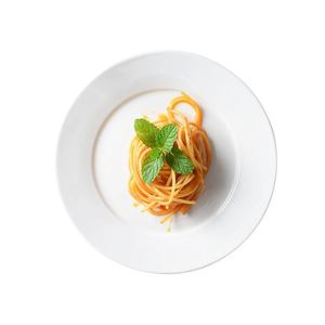 Assiette en porcelaine blanche avec logo personnalisé, design luxueux, diamètre de 8 pouces, écologique, pour les fêtes, la <span class=keywords><strong>maison</strong></span>, les restaurants/hôtels - Product Image 1