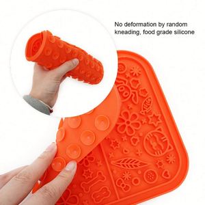 Tapis d'alimentation en silicone en forme de pieuvre pour animaux de compagnie, imperméable, pour chiens et chats, idée cadeau originale pour amis à fourrure - Product Image 6