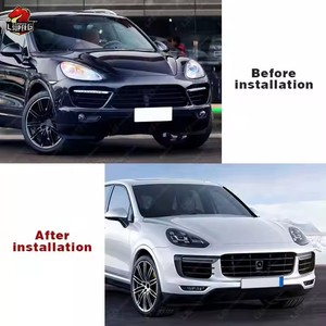 Buen <span class=keywords><strong>precio</strong></span> para <span class=keywords><strong>Porsche</strong></span> <span class=keywords><strong>Cayenne</strong></span> vieja actualización a nuevo estilo 9Y0 parachoques trasero delantero parrilla faro luz trasera guardabarros escape bodykit - Product Image 6