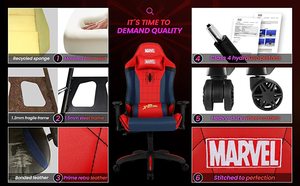 Marvel avengers chơi game Ghế bàn văn phòng nhện người đàn ông máy tính đua ghế người lớn Gamer Ergonomic trò chơi Ghế Game thủ màu Đỏ - Product Image 5