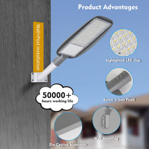 תאורת רחוב לד AC85-265V לתאורת כבישים חיצונית, עמידה למים בתקן IP65, 50w 100w 150w 200w - Product Image 3