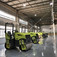 Matériel de construction : Mini-compacteur routier Kubota diesel/essence 1T, 2T, 3T, 4T, 5T, rouleau compresseur autoporté pour asphalte