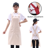 Restaurant 100% Polyester Tablier de bar avec logo personnalisé pour femme Serveuse Uniforme de serveur