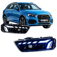 Pour Audi Q3 2013-2018 : Ensemble de phares améliorés de style RS avec projecteurs LED et clignotants séquentiels 12V, fabriqué en Chine