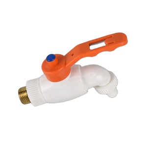 Manufacturer Supply High Quality ABS Plastic Quickly Open White Hose Cock/ppr Faucet/bib Tap