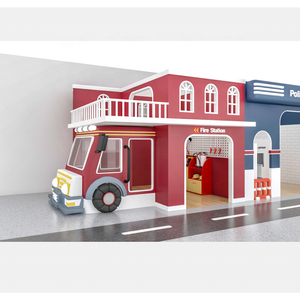 Comercial Pretend <span class=keywords><strong>City</strong></span> <span class=keywords><strong>Town</strong></span> Playhouse Casa para niños pequeños Área de juegos interior Niños Soft Kids Indoor Playground Soft Play - Product Image 4