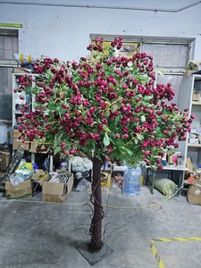 Ramo de damas de honor SPR, plantas de flor de cerezo artificiales de 5 pies, decoración de flores de interior, glicinia, árbol de boda, centro de mesa - Product Image 4