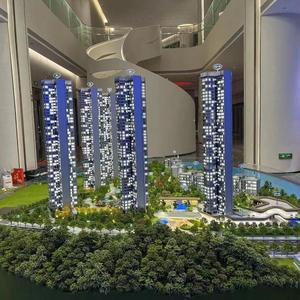 Modello in Miniatura 3D di Edificio Residenziale Urbano in Fibra di Vetro/PVC/ABS con Design Personalizzabile - Product Image 5
