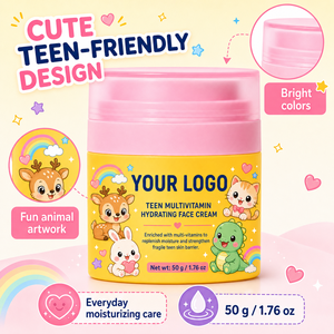 Hidratación Diaria para Adolescentes, Fórmula Segura, Textura que Calma la Piel Seca, Sensación Ligera, Crema Facial Hidratante Multivitamínica para Adolescentes - Product Image 1