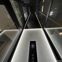 Ucuz Lüks Otel Kullanımı Elektrikli Konut Asansörleri Villa Cam Asansör Yüksekliği Ayarlanabilir 3/5 Katlı Mini Ev Asansörü