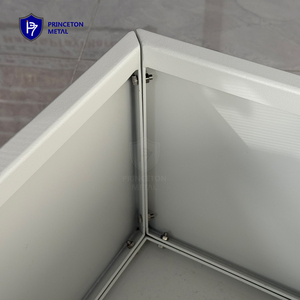 <span class=keywords><strong>Jardinière</strong></span> rectangulaire moderne en aluminium thermolaqué <span class=keywords><strong>avec</strong></span> trou de drainage, anti-corrosion, pour balcon et toits, couleurs personnalisées - Product Image 3