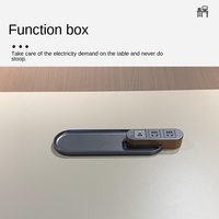 Le bureau de direction en bois modulaire en forme de L haut de gamme personnalisé présente des fonctions uniques et des tiroirs avec des lumières LED