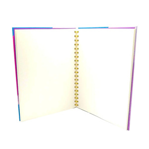 Bán buôn thời trang A5 xoắn ốc máy tính xách tay thiết kế độc đáo tùy chỉnh Tạp Chí Bìa đầy màu sắc vàng dập 100 sheets giấy bên trong Nhật Ký - Product Image 4
