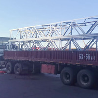 Estructura de Acero Tubular Galvanizado para Subestaciones, Marco de Portal Personalizado para Líneas de Transmisión