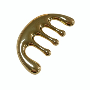 เครื่องนวดกัวซาห้าซี่หัวโลหะสีทอง - Product Image 5