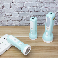 Lampe torche LED puissante en gros d'usine, rechargeable, en ABS, d'urgence, certifiée IP44 CE