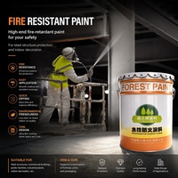 Revestimiento Ignífugo Decorativo para Interiores, Pintura Intumescente Ultrafina Resistente al Fuego para Protección de Estructuras de Acero