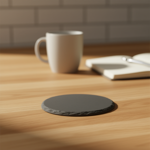 Westmark Natural <b>Slate</b> Coaster Set 8 Piece In Box - Product Image 3