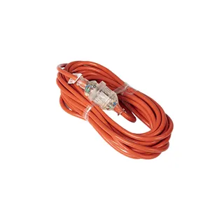 Professional Manufacturer 250V 15A SAA Power Extension Cord With LED Light