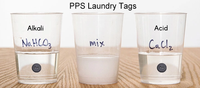 Lavable PPS 13.56Mhz ISO15693 ICODE SLIX 2 RFID bouton étiquette de vêtement étiquette de blanchisserie NFC
