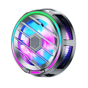 Para PlayStation PS5 Portal Fan Semiconductor Cooler con ventilador de 7 aspas RGB Luz colorida Enfriador de ventilador magnético de enfriamiento rápido