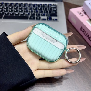 Étui de protection à motif rayé ondulé avec boucle de verrouillage pour écouteurs sans fil Apple <span class=keywords><strong>Airpods</strong></span> Pro 3, <span class=keywords><strong>coque</strong></span> de chargement - Product Image 2