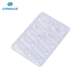 Pharmaceutical 10 Cavity Disposable Empty Blister Tray Made of Pvc and Aluminum Foil